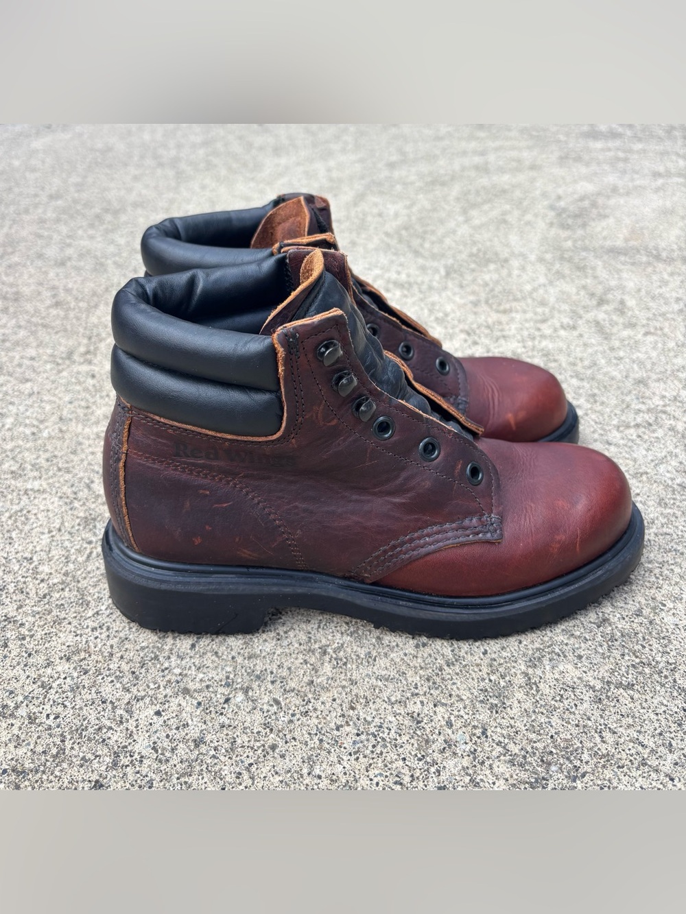 Vintage Red Wing Made in USA Leather Work Boots Size 5.5 B 1679